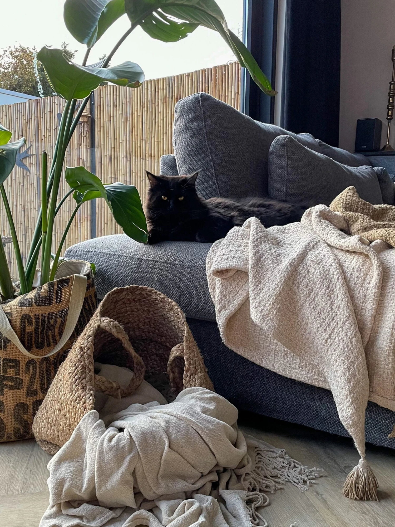 Set Of 2 Jute Baskets Sand Beige KAELLA - Image 10