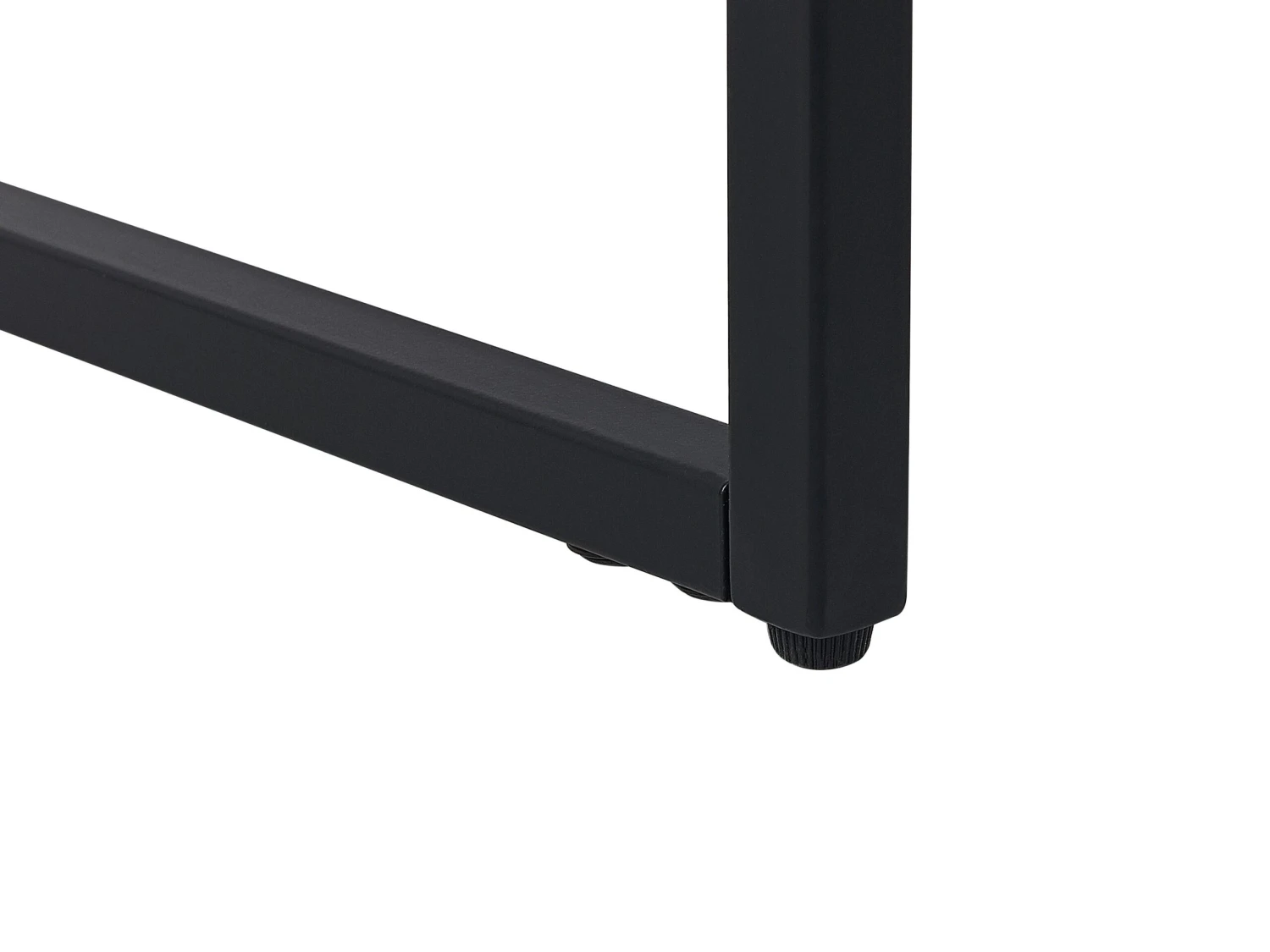 Coffee Table White Marble Effect With Black MERCED - Image 5