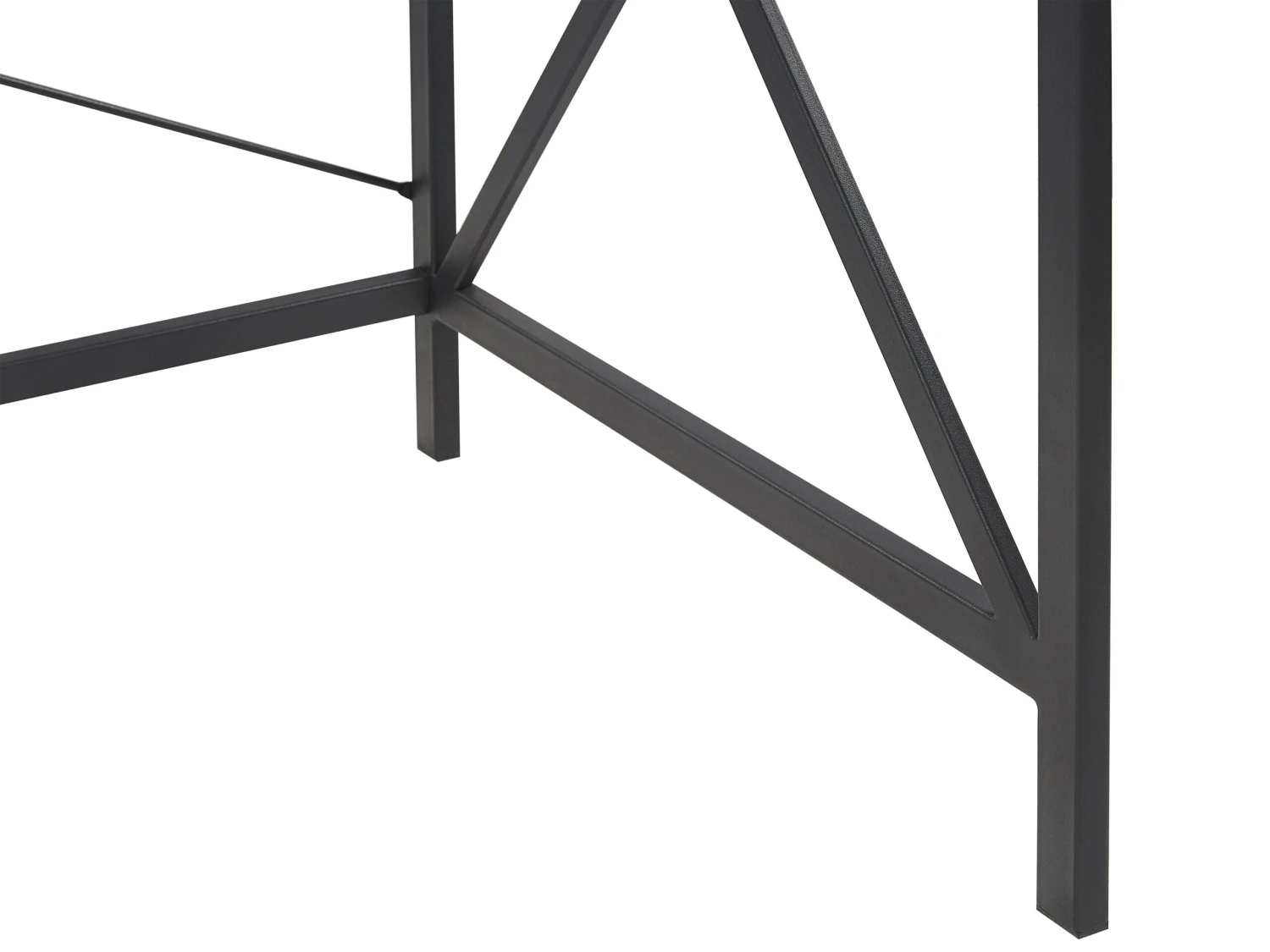 Home Office Desk 115 X 60 Cm Dark Wood With Black FUTON - Image 6