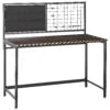 Home Office Desk 118 X 60 Cm Dark Wood With Black VINCE -Furniture Store undef src sa picid 821443 type whitesh image