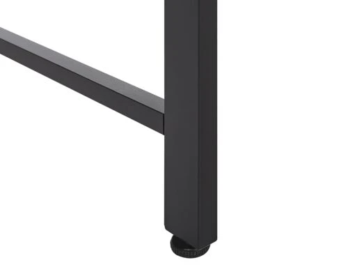 Home Office Desk 118 X 60 Cm Dark Wood With Black VINCE - Image 8