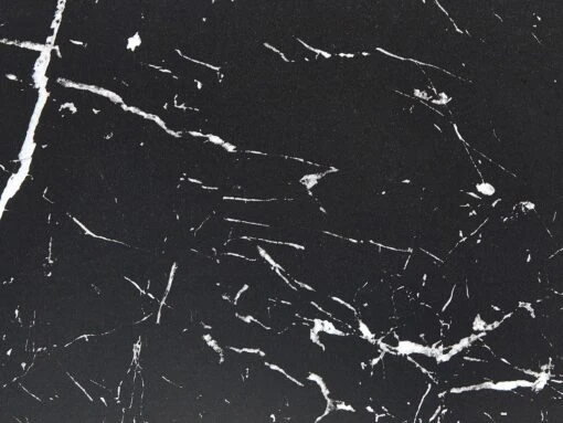 Round Dining Table ⌀ 90 Cm Marble Effect Black BOCA - Image 5