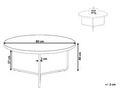 Coffee Table Concrete Effect With Black MELODY Big -Furniture Store undef src sa picid 822505 type whitesh image