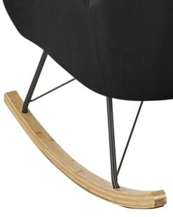 Velvet Rocking Chair Black ELLAN -Furniture Store undef src sa picid 822927 type whitesh image