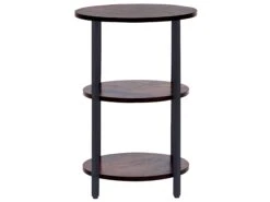 Side Table Dark Wood With Black TOLAR -Furniture Store undef src sa picid 824245 type whitesh image