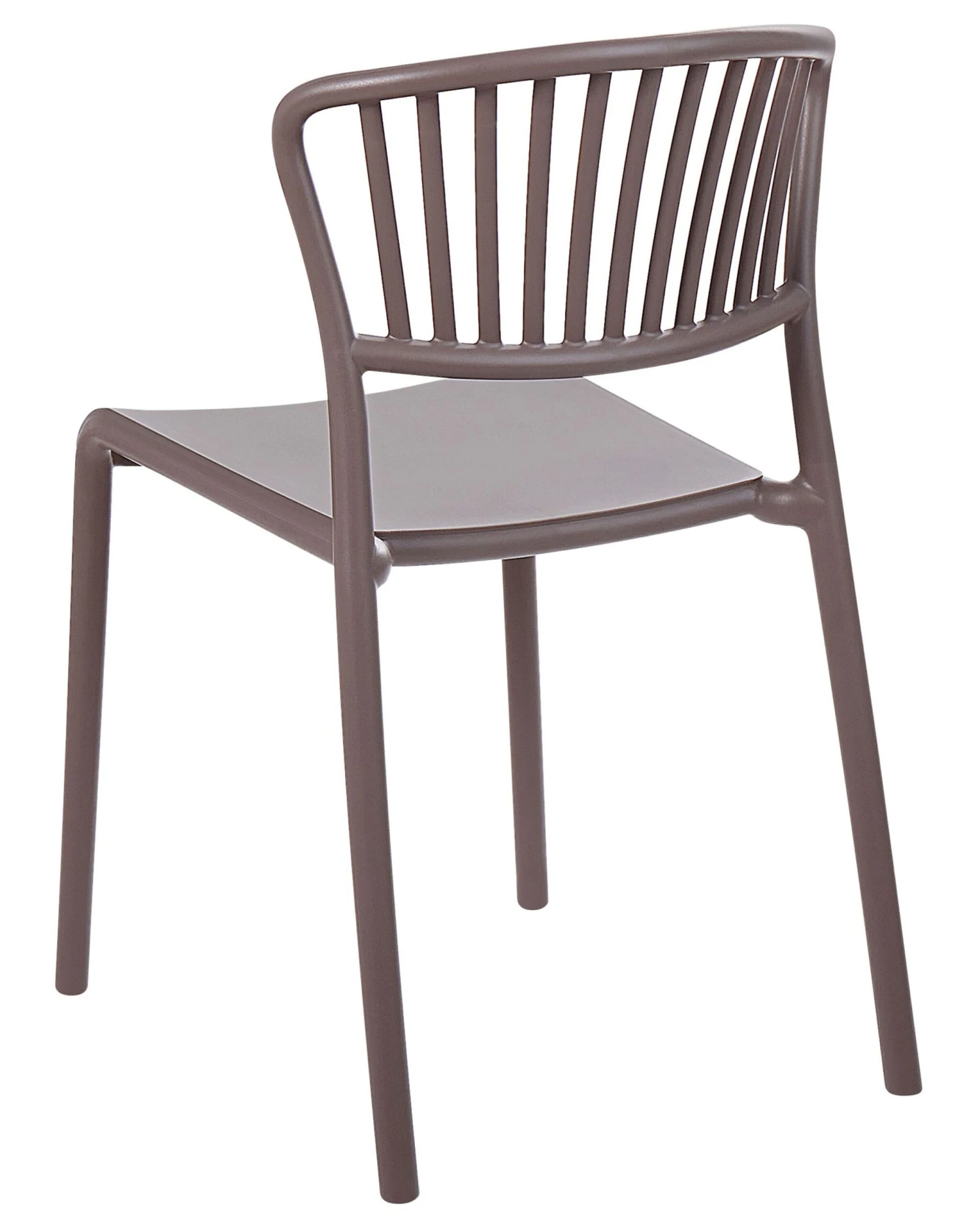 Set Of 4 Plastic Dining Chairs Taupe GELA - Image 6