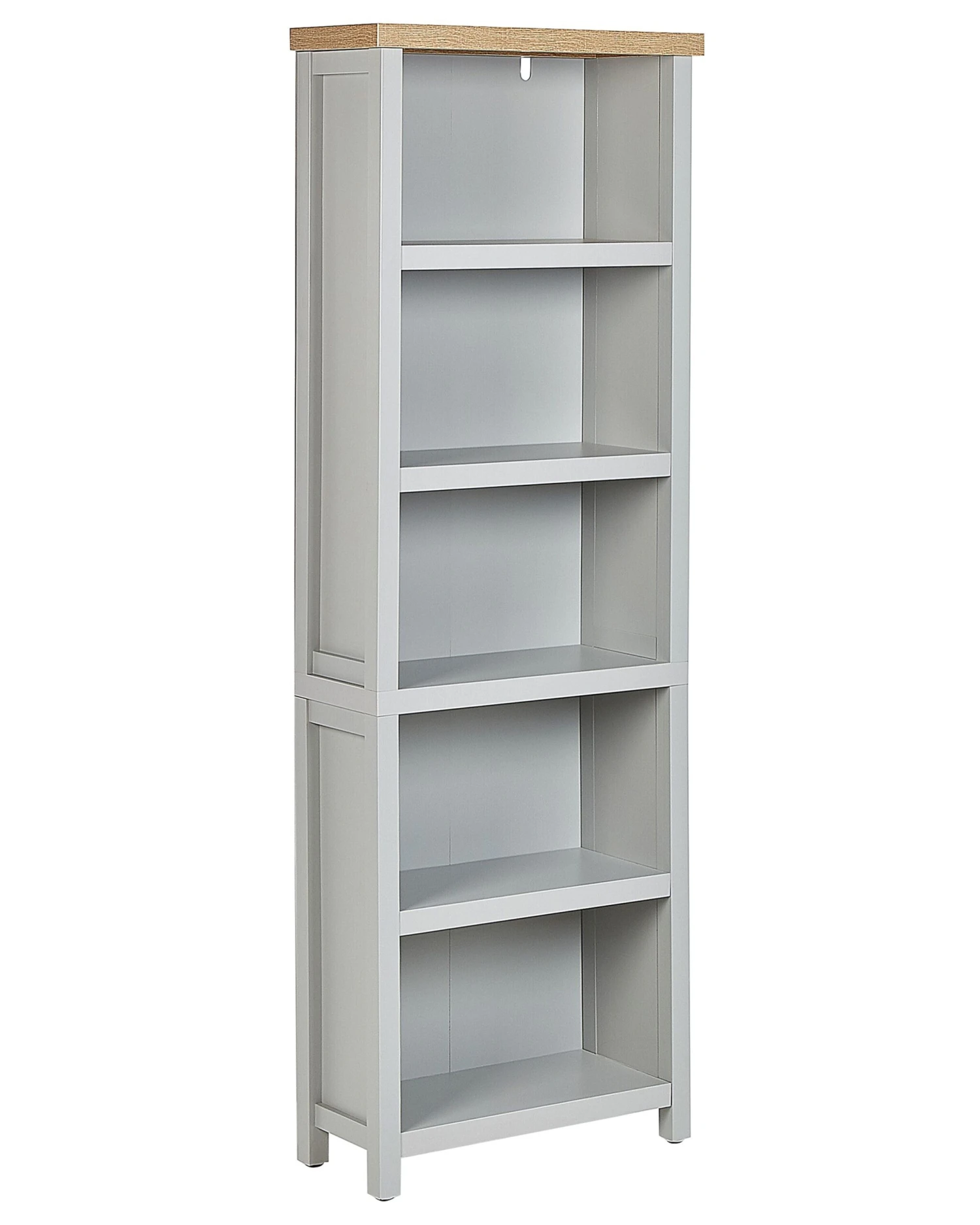 5 Tier Bookcase Grey CLIO