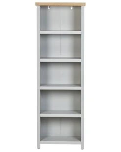 5 Tier Bookcase Grey CLIO -Furniture Store undef src sa picid 825976 type whitesh image