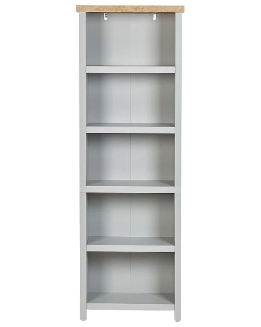 5 Tier Bookcase Grey CLIO - Image 3