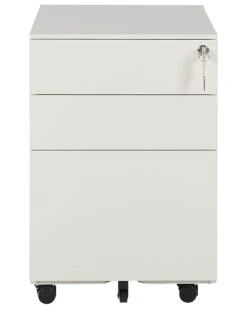 3 Drawer Metal Storage Cabinet Off-White CAMI -Furniture Store undef src sa picid 826226 type whitesh image