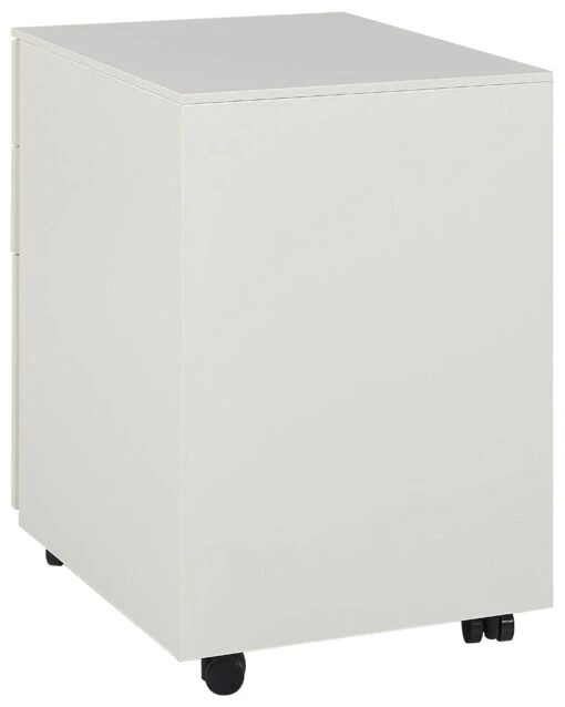 3 Drawer Metal Storage Cabinet Off-White CAMI - Image 5