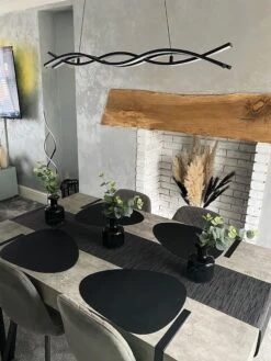Dining Table 150 X 90 Cm Concrete Effect With Black ADENA -Furniture Store undef src sa picid 826893 type whitesh image