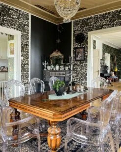 Set Of 2 Accent Chairs Acrylic Transparent VERMONT II -Furniture Store undef src sa picid 827472 type whitesh image