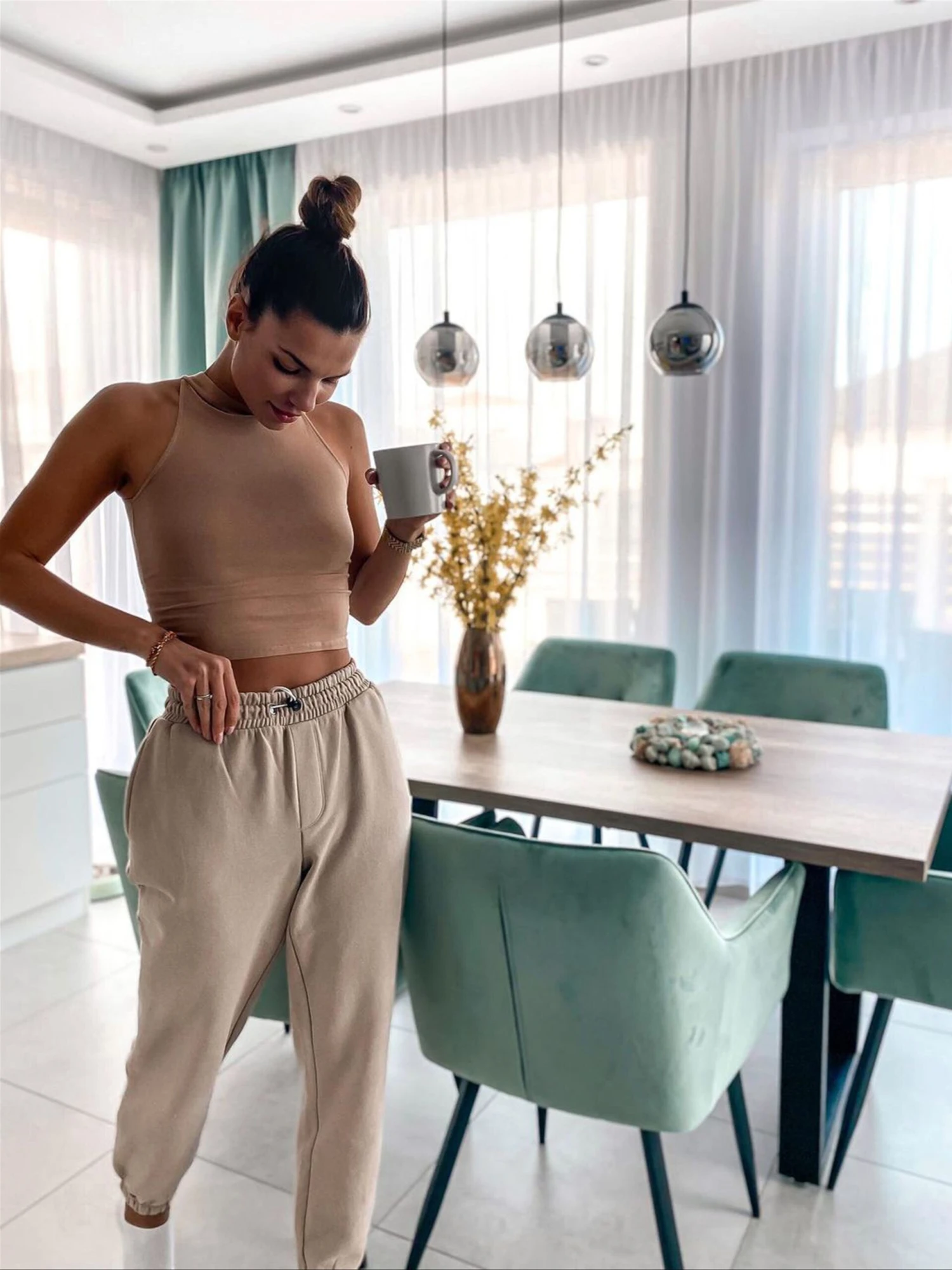 Set Of 2 Velvet Dining Chairs Mint Green JASMIN - Image 3