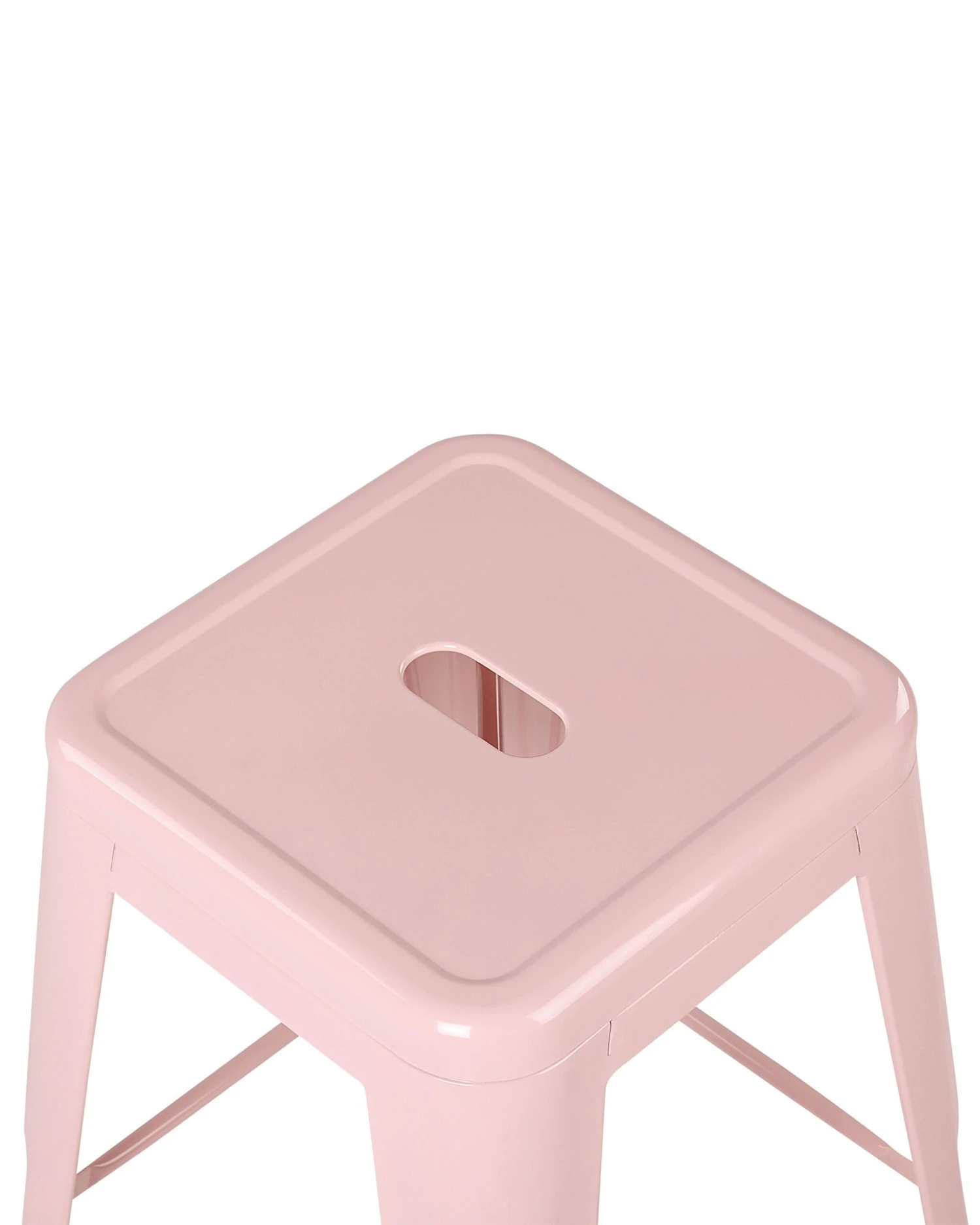 Set Of 2 Metal Stools 76 Cm Pink CABRILLO - Image 5