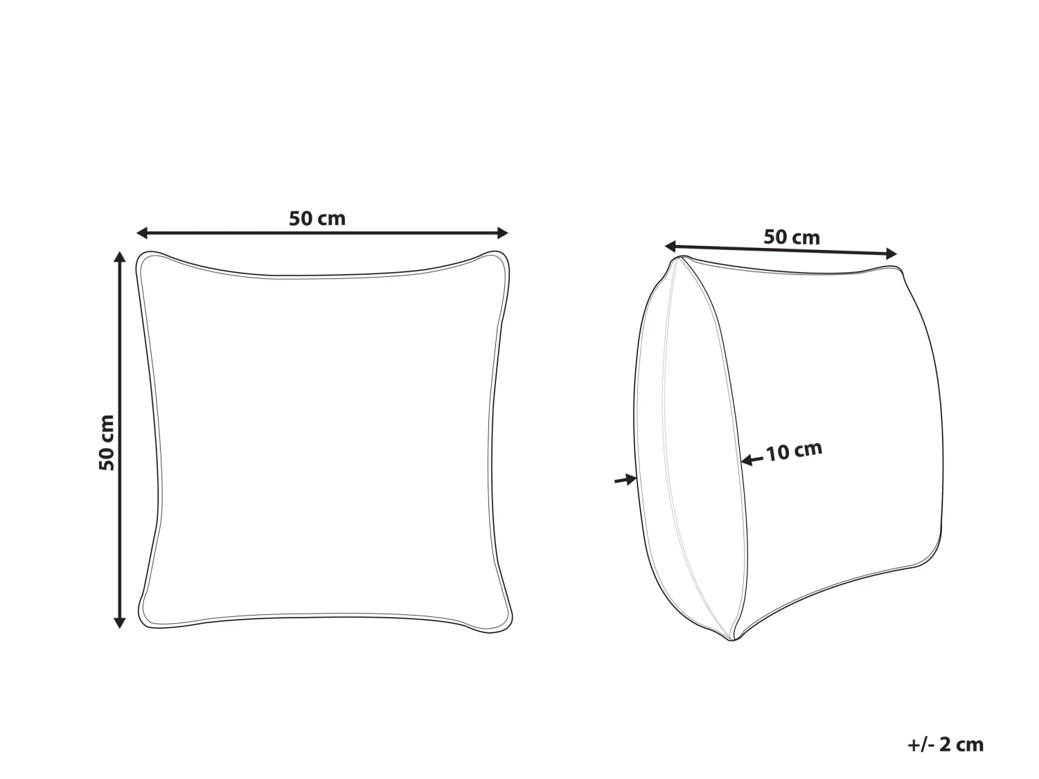 Embroidered Cotton Cushion Cat Motif 50 X 50 Cm Multicolour PHUSRO - Image 8