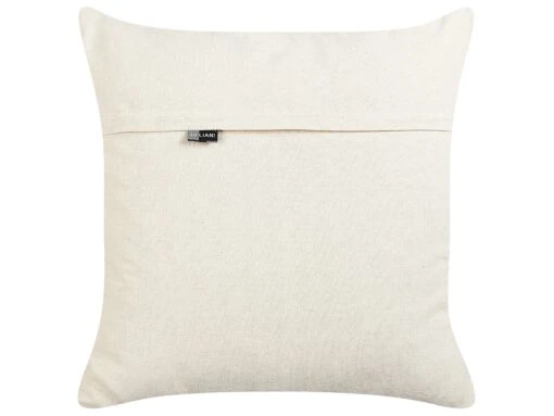 Embroidered Cotton Cushion Flower Pattern 50 X 50 Cm Multicolour BAHRAICH - Image 3