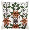 Embroidered Cotton Cushion Floral Pattern 50 X 50 Cm Multicolour VELLORE -Furniture Store undef src sa picid 829442 type whitesh image