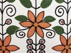 Embroidered Cotton Cushion Floral Pattern 50 X 50 Cm Multicolour VELLORE -Furniture Store undef src sa picid 829445 type whitesh image