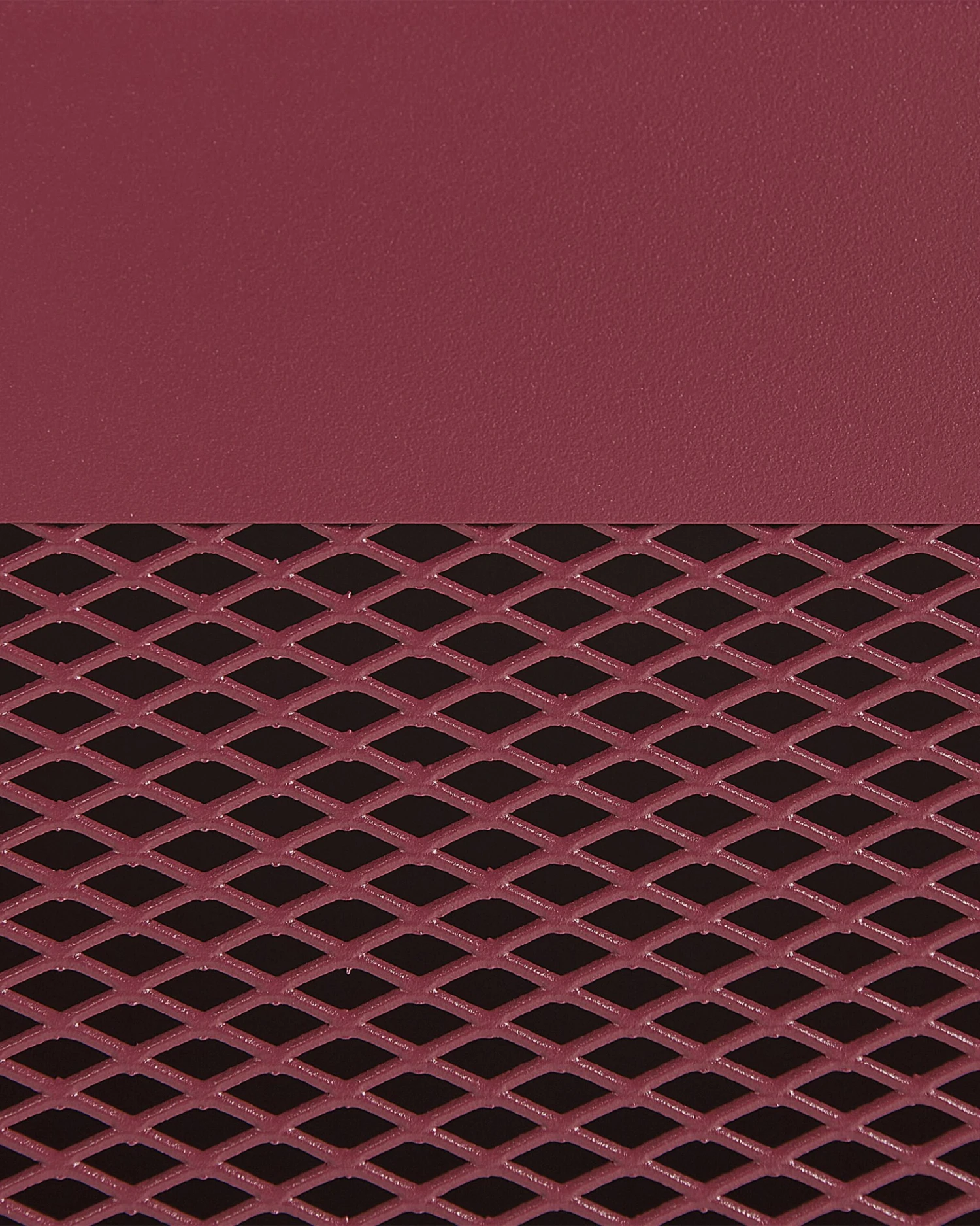 Mesh Door Steel Bedside Table Dark Red OSSETT - Image 9