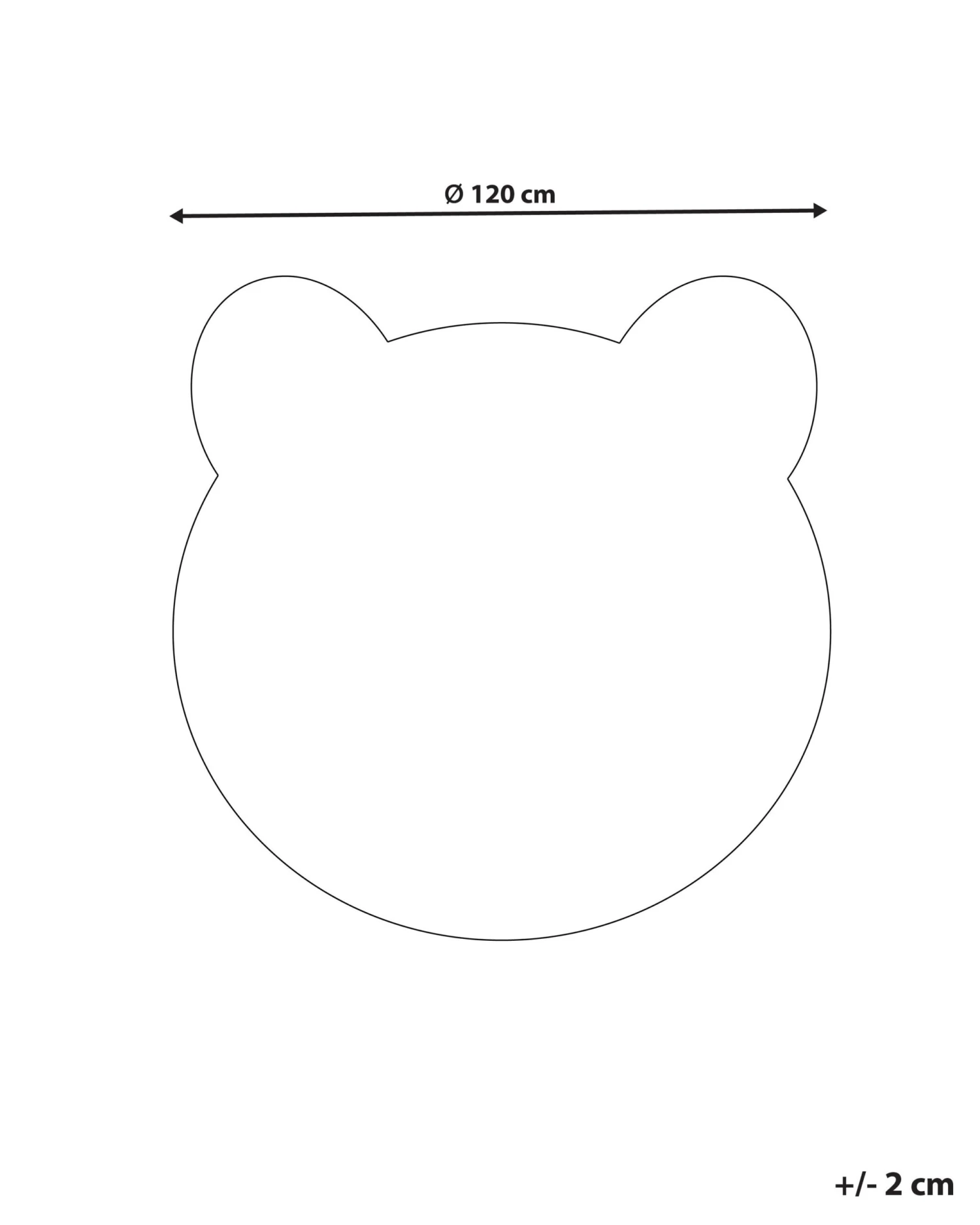 Kids Rug β 120 Cm White And Black PANDA - Image 7