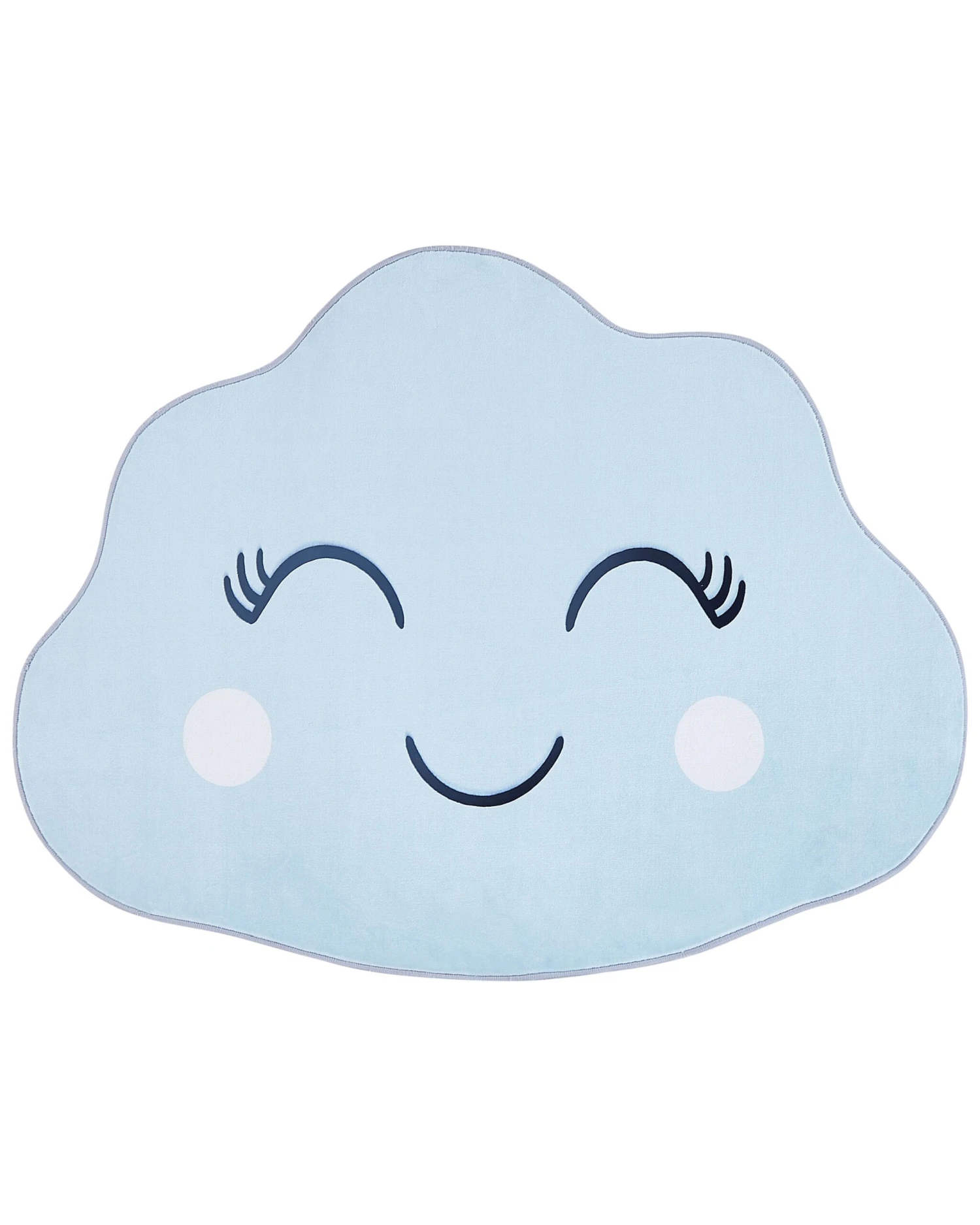 Kids Rug Cloud Print 90 X 120 Cm Blue CUMULUS