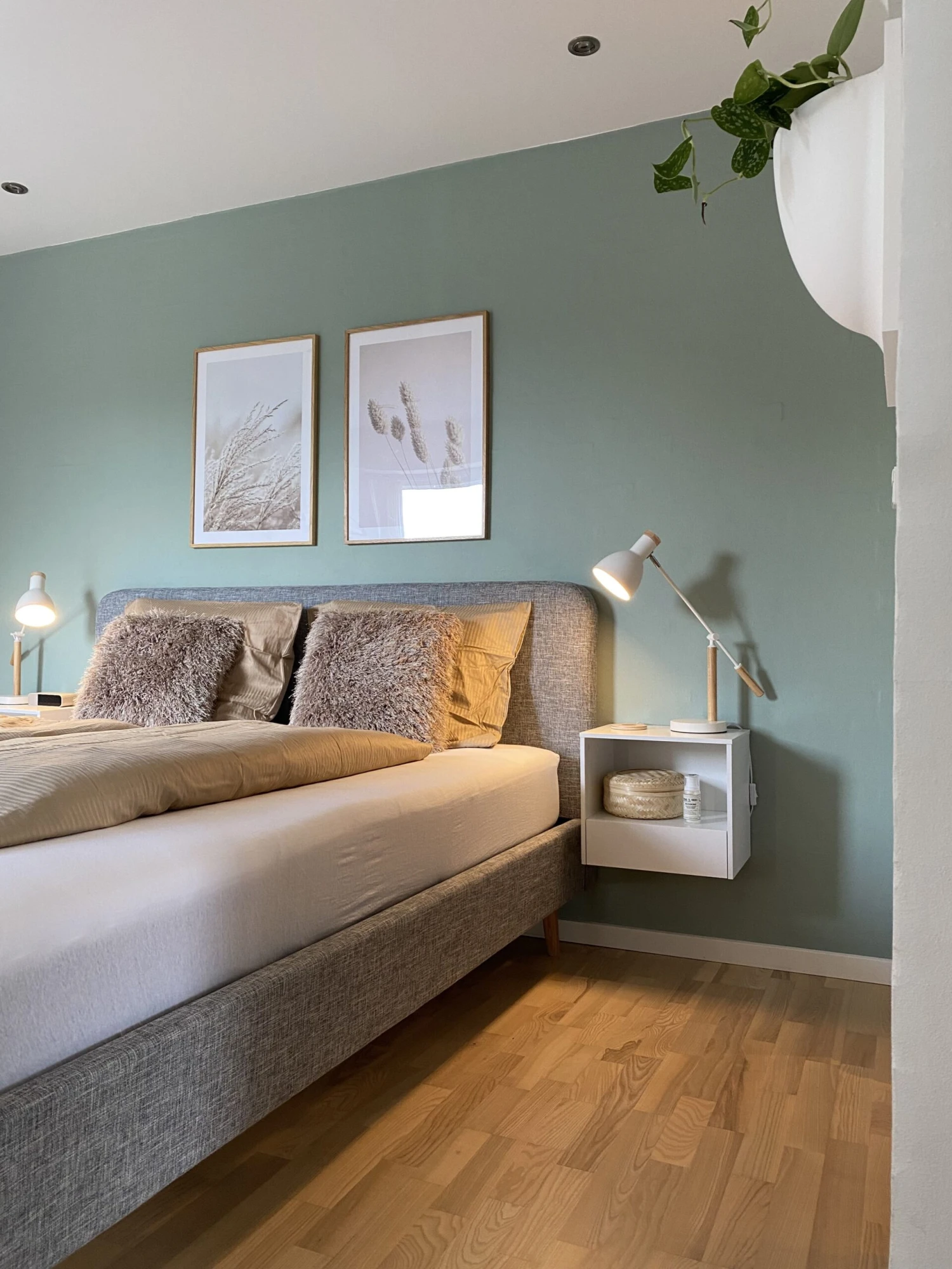 Cotton Duvet Cover Set Striped Pattern Beige AVONDALE Various Sizes - Image 3