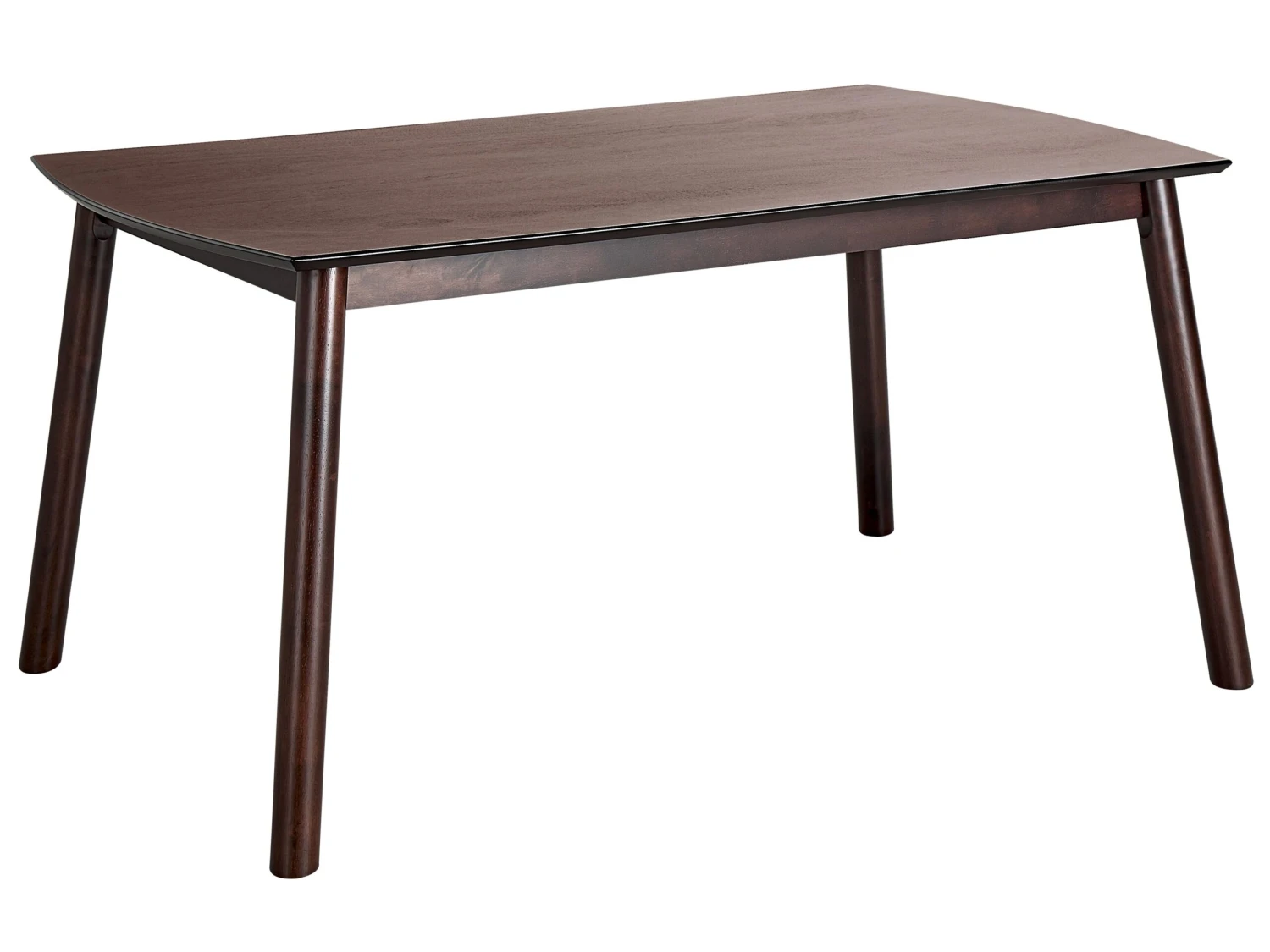 Dining Table 150 X 90 Cm Dark Wood ELBA