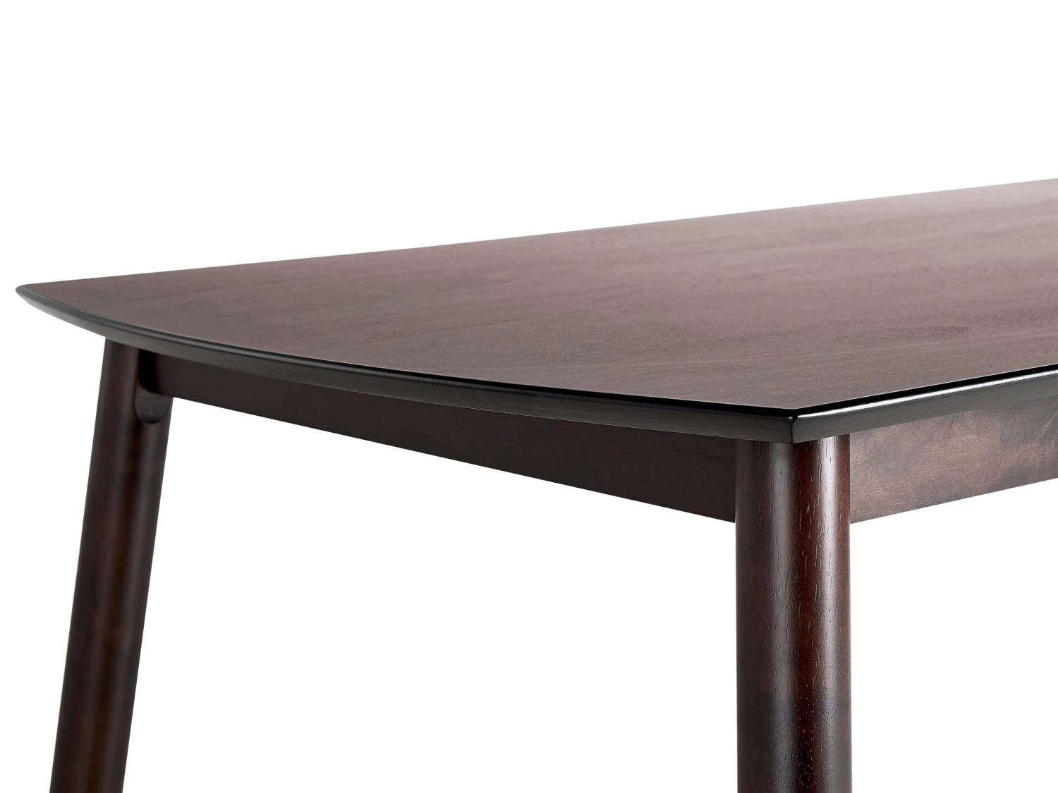 Dining Table 150 X 90 Cm Dark Wood ELBA - Image 4