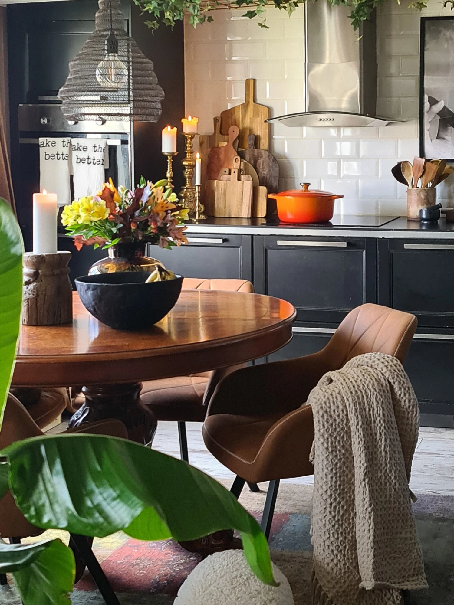 Set Of 2 Fabric Dining Chairs Brown MONEE - Image 4