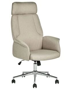 Swivel Office Chair Beige PILOT