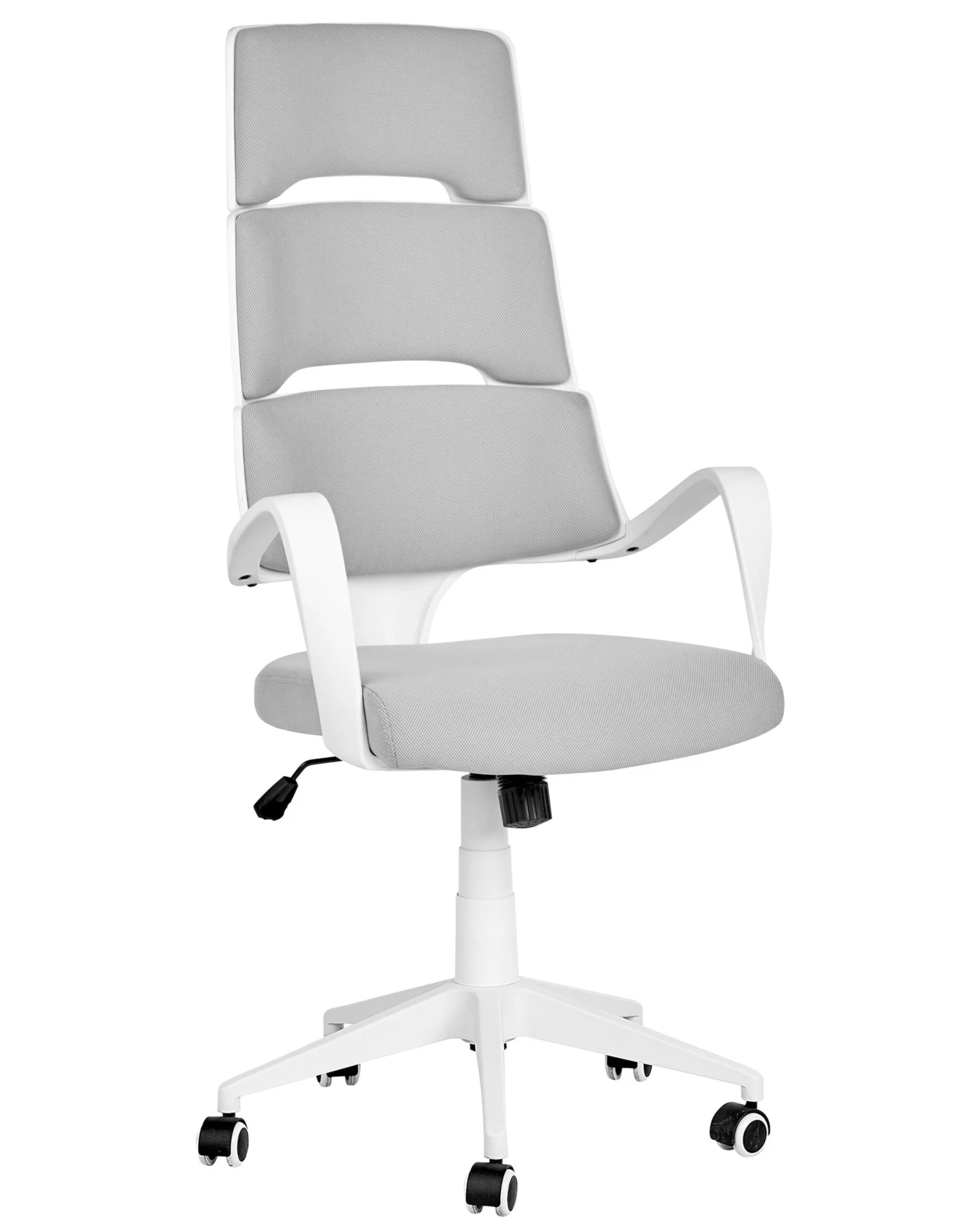 Swivel Office Chair White And Grey GRANDIOSE - Image 5