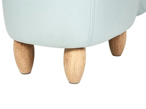 Velvet Storage Animal Stool Light Blue HIPPO - Image 9