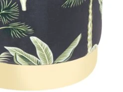 Velvet Pouffe Black And Green WRILEY -Furniture Store undef src sa picid 836231 type whitesh image