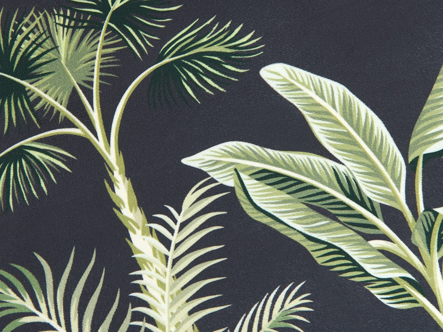 Velvet Pouffe Black And Green WRILEY - Image 5