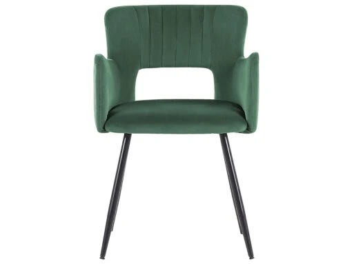 Velvet Dining Chair Dark Green SANILAC - Image 3