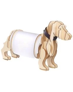 Table Lamp Dog Light Wood LOUBIERE