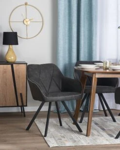 Set Of 2 Fabric Dining Chairs Grey MONEE -Furniture Store undef src sa picid 839657 type whitesh image