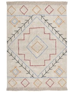 Cotton Area Rug 160 X 230 Cm Multicolour KUSKAN