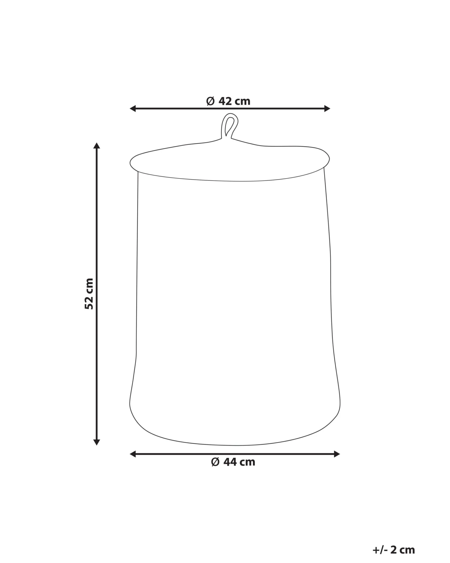 Cotton Basket With Lid Black SILOPI - Image 6