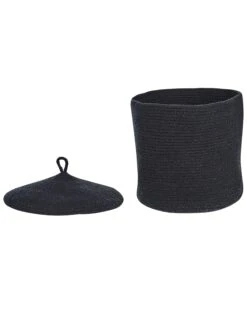 Set Of 2 Cotton Baskets With Lids Black SILOPI -Furniture Store undef src sa picid 840182 type whitesh image