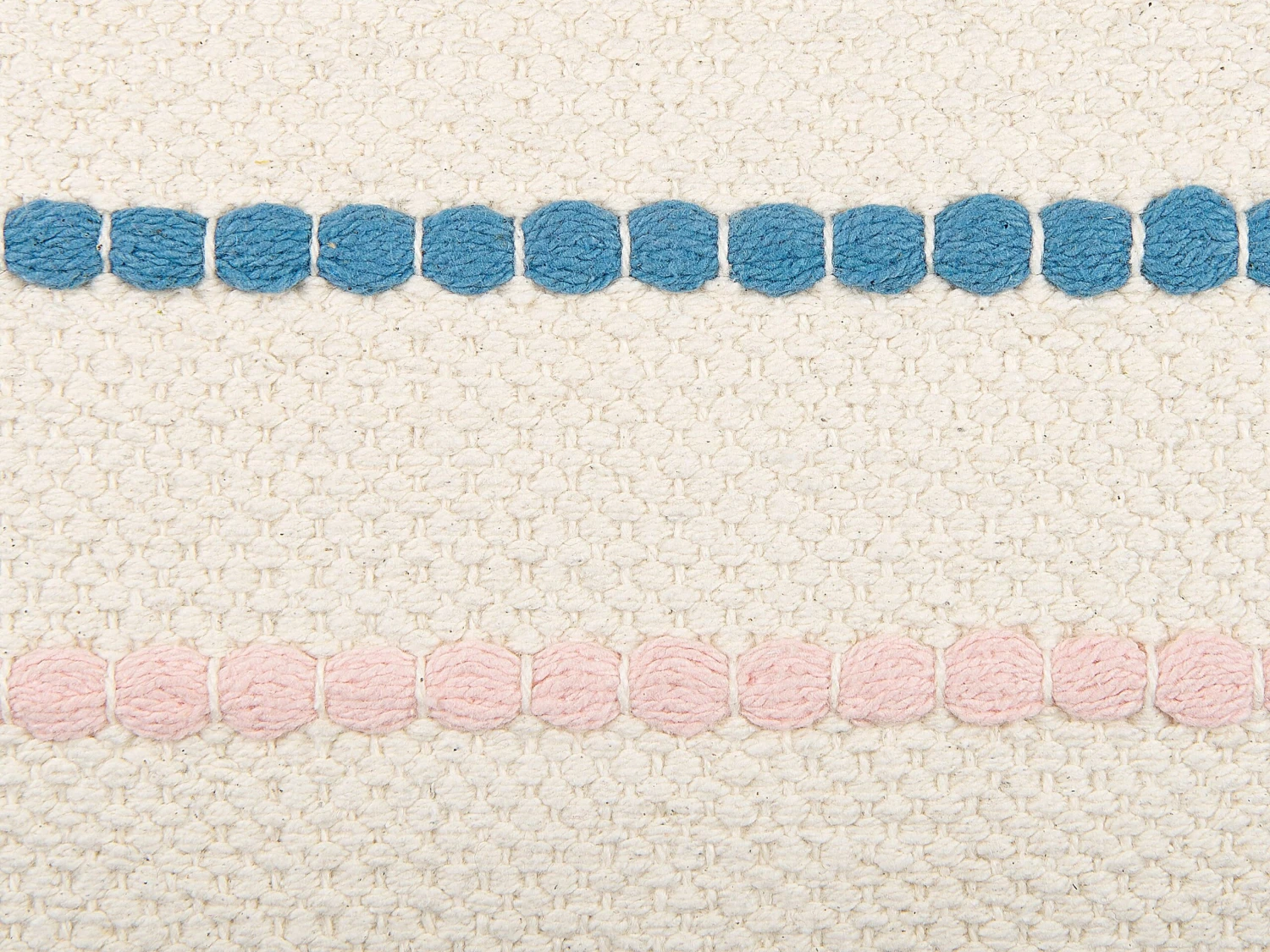 Cotton Cushion Striped Pattern With Tassels 40 X 60 Cm Multicolour AGAVE - Image 5