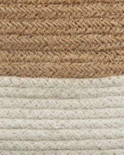Set Of 2 Jute Baskets Beige And White BULANIK -Furniture Store undef src sa picid 840457 type whitesh image