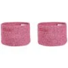 Set Of 2 Cotton Baskets Pink CHINIOT -Furniture Store undef src sa picid 840473 type whitesh image