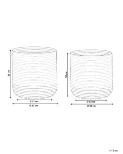 Set Of 2 Jute Baskets Beige And White BULANIK -Furniture Store undef src sa picid 840573 type whitesh image