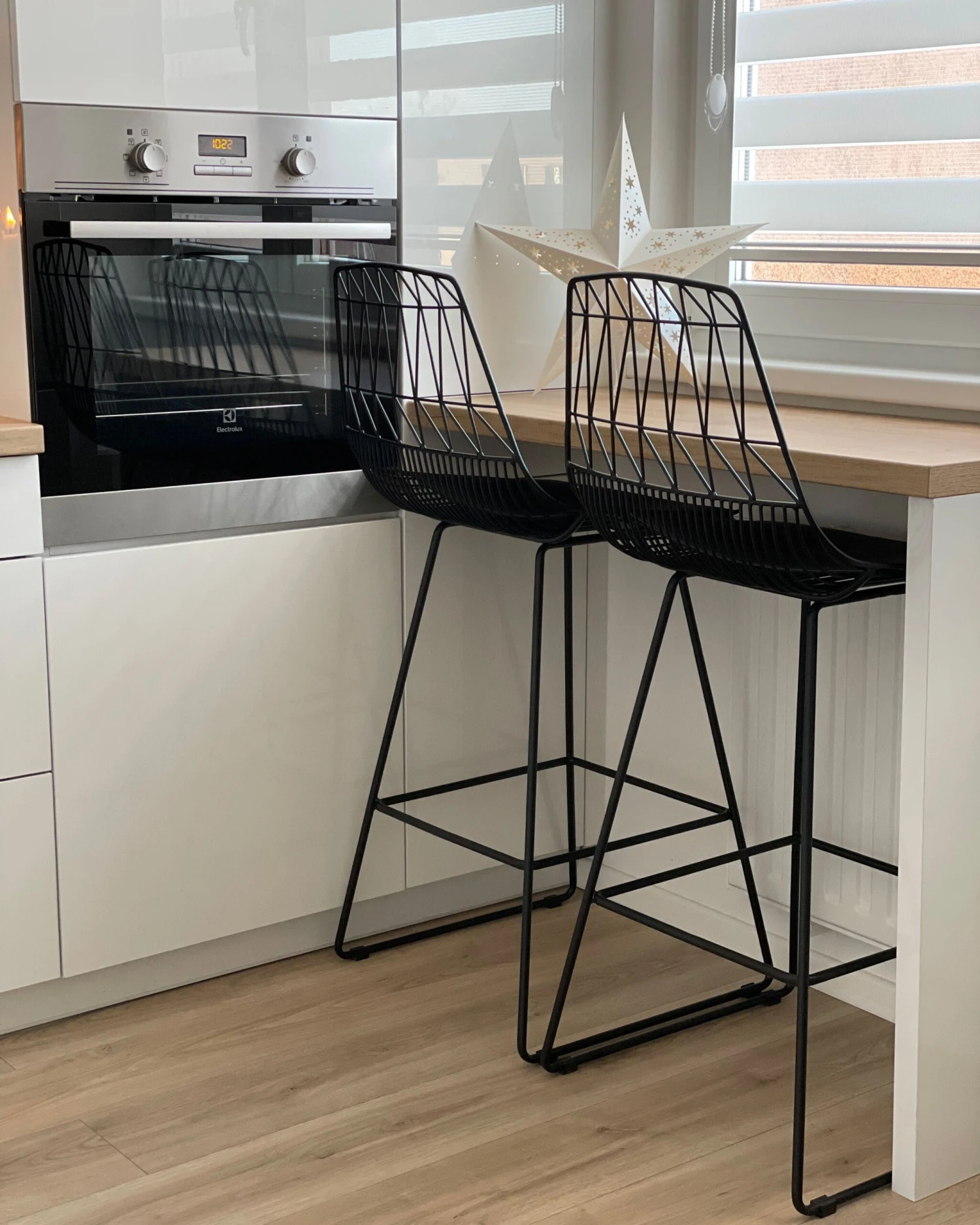 Set Of 2 Metal Bar Chairs Black PRESTON - Image 9