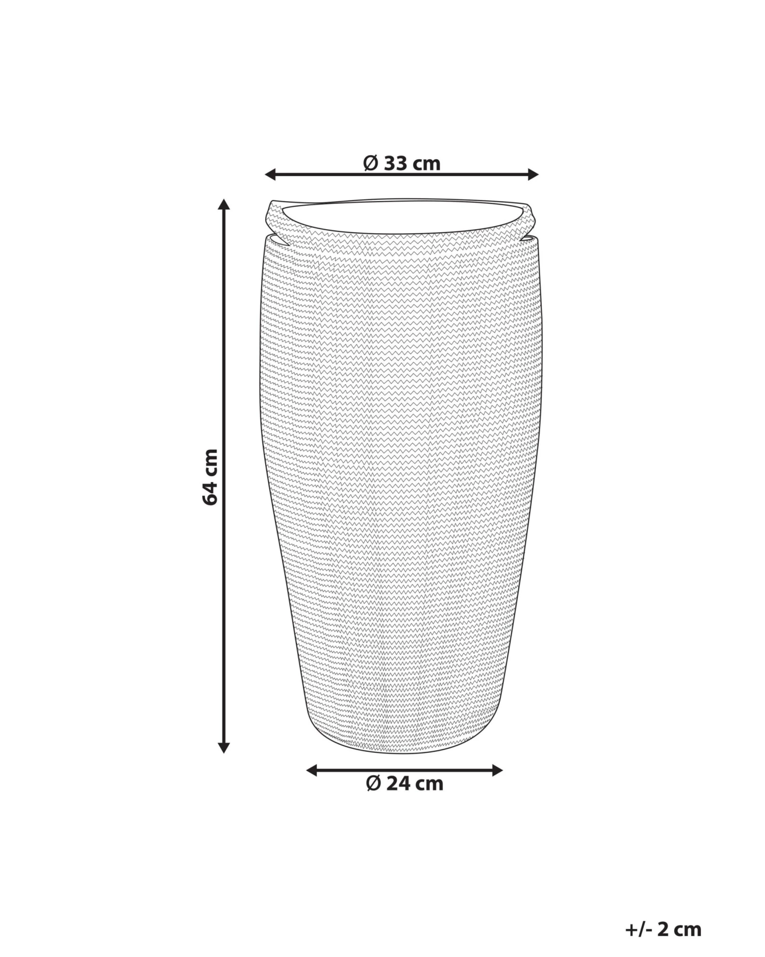 Cotton Basket White And Black ARRAH - Image 5