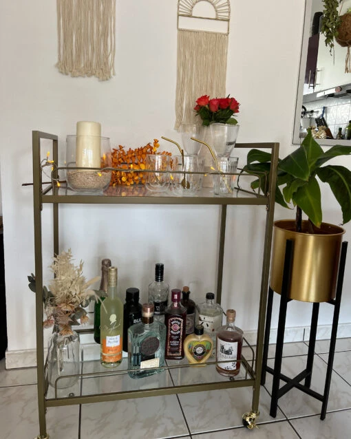 Kitchen Trolley Gold VENETA - Image 4