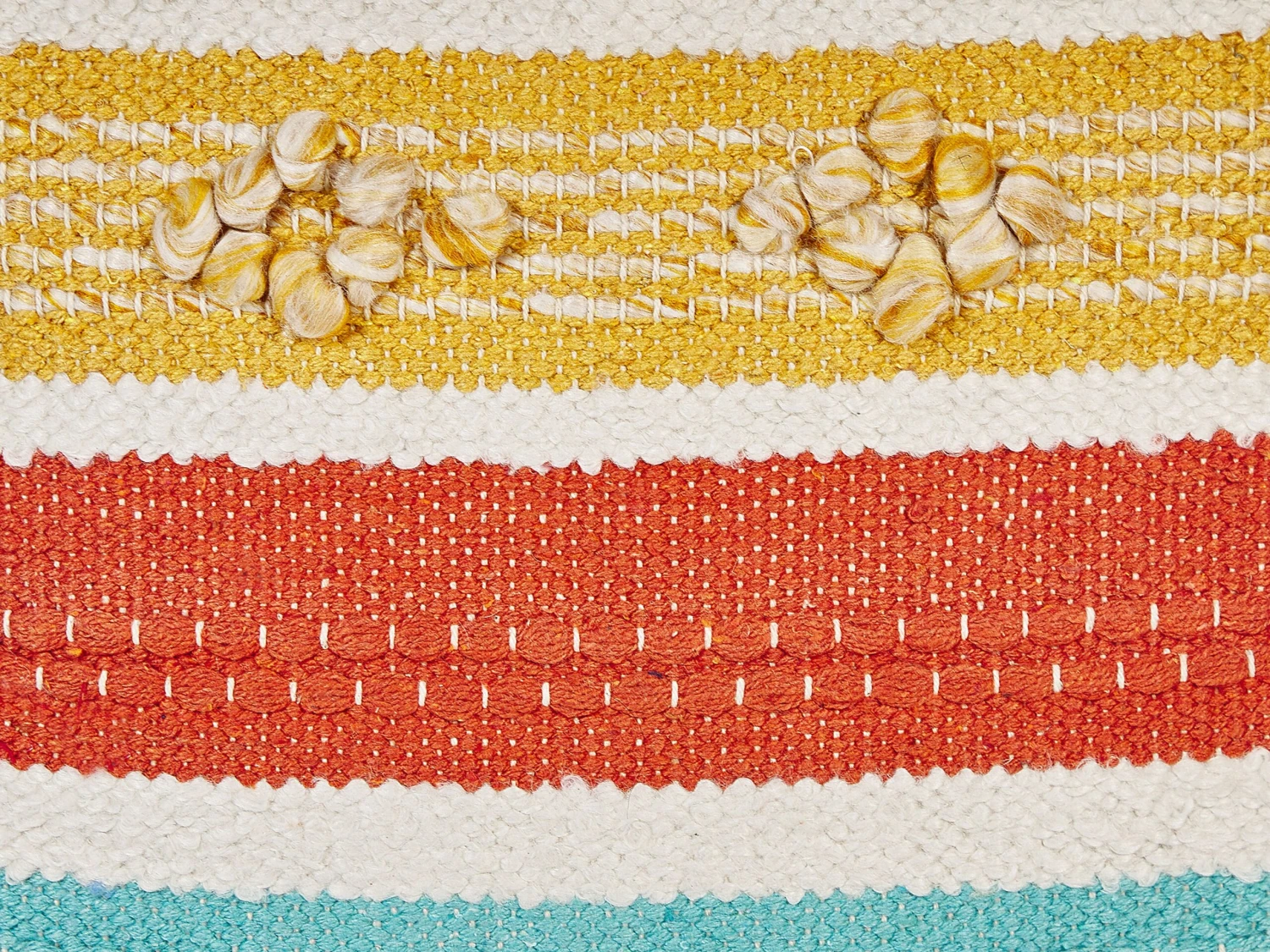 Cotton Cushion Striped Pattern 45 X 45 Cm Multicolour DICLIPTERA - Image 5