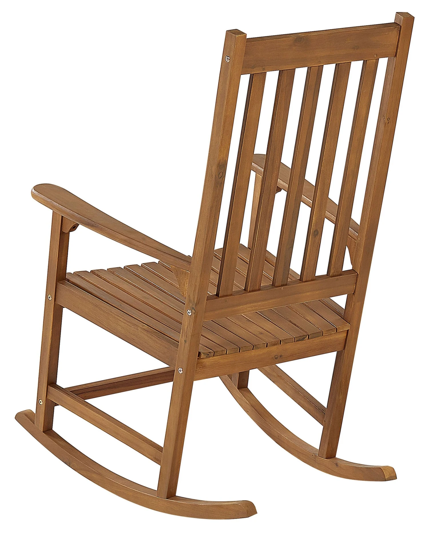 Acacia Rocking Chair Light Wood BOJANO - Image 5